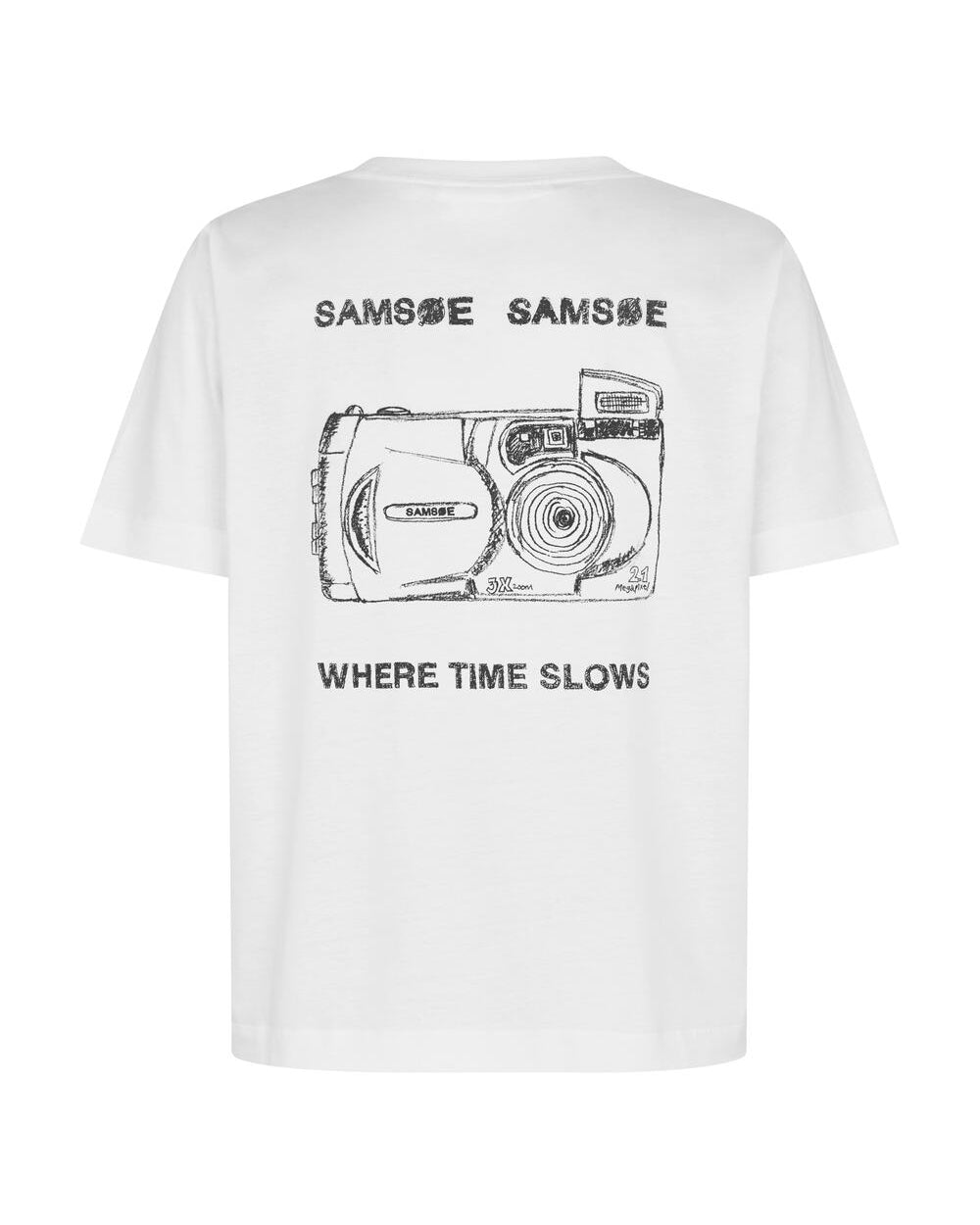 Sacamino t-shirt - White Camera